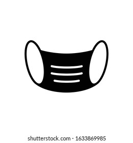 Mask for protect virus or pollution icon vector