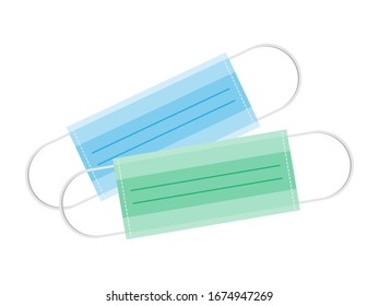 Mask for protecting of Covid-19. Medical equipment for doctor, nurse, patient or people who concern health care.