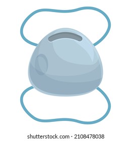 Mask protection icon cartoon vector. Face safety. Respiratory health