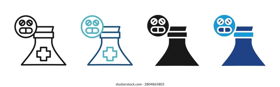 Mask Protection icon set multiple style collection