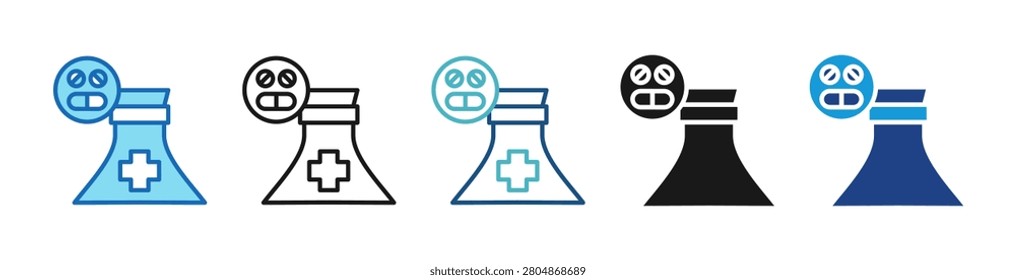 Mask Protection icon set multiple style collection