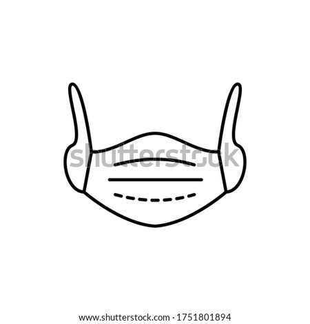 Mask, protection icon. Simple line, outline vector elements of viral pandemic icons for ui and ux, website or mobile application