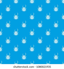 Mask protection pattern vector seamless blue repeat for any use