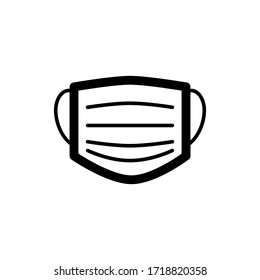 Mask protection virus icon set vector illustration. Included icons as face mask.