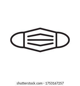 Mask Protection Virus Icon Vector Illustration 