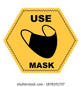 Die Maske schützt uns vor dem Virus