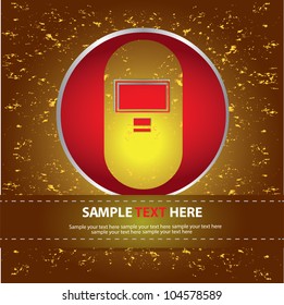 Mask safety sign,Vector