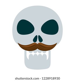 mask of the santa death with mustache