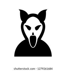 	
mask scream icon. Element of ghost elements illustration. Thin line illustration for website design and development, app development. Premium icon on white background