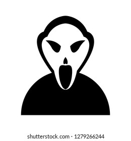 	
mask scream icon. Element of ghost elements illustration. Thin line illustration for website design and development, app development. Premium icon on white background