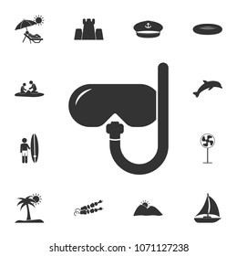 mask for scuba diving icon. Detailed set of Summer illustrations. Premium quality graphic design icon. One of the collection icons for websites, web design, mobile app on white background