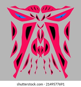 mask shape abstract vector image