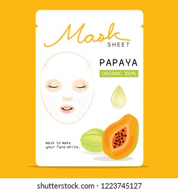 Mask Sheet Papaya White