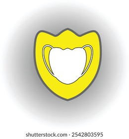 Mask and shield Background Design. Suitable for use at science and health events