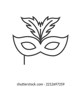 Mask simple linear symbolic icon 3