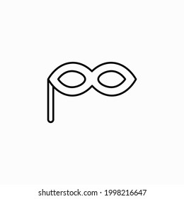 mask. Simple vector robber. Eye mask icon vector. vector black carnival mask