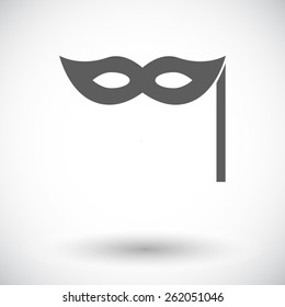 Mask. Single flat icon on white background. Vector illustration.