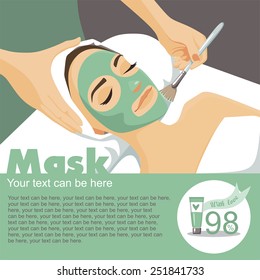 Mask for skin. facials. perfect skin