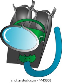 Mask snorkel and flippers
