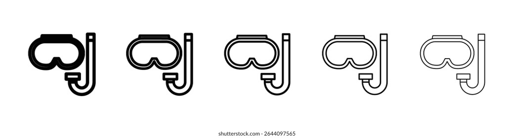 Mask snorkel icon concept. graphic design, logo, Web, UI.