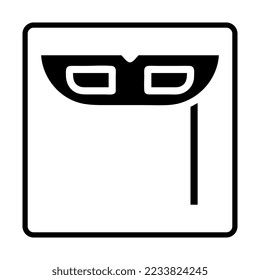 Mask solid Icon. Social media sign icons. Vector illustration isolated for graphic, web design, apps and websites