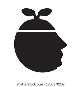 A mask with sprouted grain