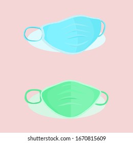 Mask surgical vector illustration colorful abstract background pattern 