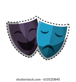 mask theater isolated icon