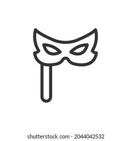 Mask thin line icon. Symbol in trendy outline style. Premium design for web and apps. Perfect for UI. 