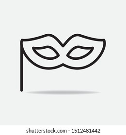 mask thin line icon. vector illustration