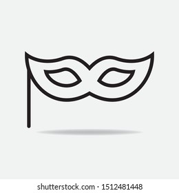 mask thin line icon. vector illustration