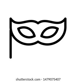 mask thin line vector icon