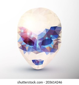 Mask. Triangle. Vector illustration