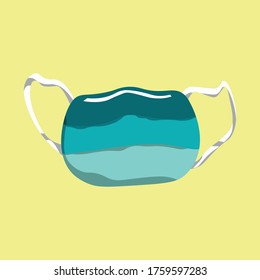 Mask vector art simple and safe