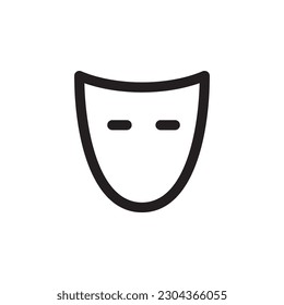 Mask vector icon. Carnaval mask flat sign design. Decorative carnival mask symbol pictogram. UX UI icon
