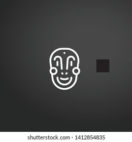 Mask vector icon. Mask concept stroke symbol design. Thin graphic elements vector illustration, outline pattern for your web site design, logo, UI. EPS 10.