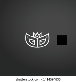 Mask vector icon. Mask concept stroke symbol design. Thin graphic elements vector illustration, outline pattern for your web site design, logo, UI. EPS 10.