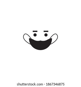 mask vector icon design illustration