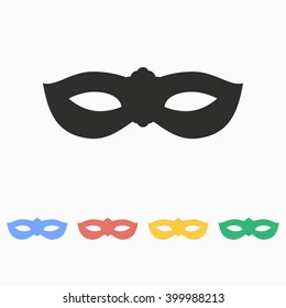 Mask  vector icon. Illustration isolated on white  background for graphic and web design.