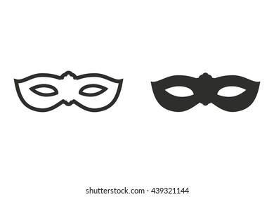 Mask vector icon. Illustration isolated on white background for graphic and web design.