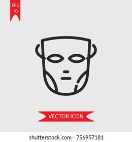 Mask vector icon, illustration symbol