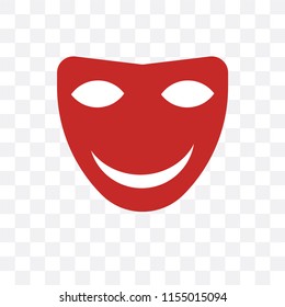Mask vector icon isolated on transparent background, Mask logo concept