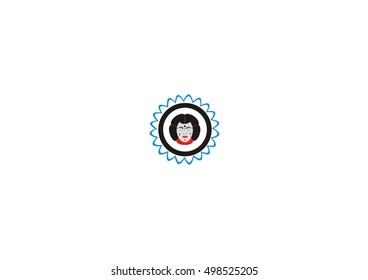 mask vector icon logo