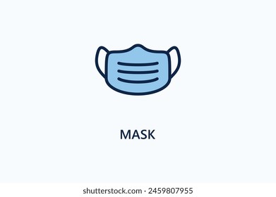 Ilustración Del Icono Del Vector De La Máscara