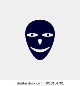 mask vector icon. smile mask vector