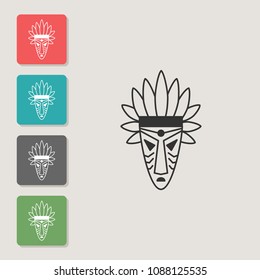 Mask - vector icon. Symbol for web, infographics, print design and mobile UX/UI kit. Vector illustration, EPS10.