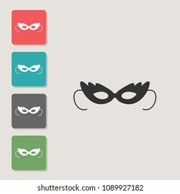 Mask - vector icon. Symbol for web, infographics, print design and mobile UX/UI kit. Vector illustration, EPS10.