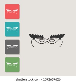 Mask - vector icon. Symbol for web, infographics, print design and mobile UX/UI kit. Vector illustration, EPS10.
