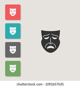 Mask - vector icon. Symbol for web, infographics, print design and mobile UX/UI kit. Vector illustration, EPS10.