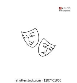 Mask - vector icon. Symbol for web, infographics, print design and mobile UX/UI kit. Vector illustration, EPS10.